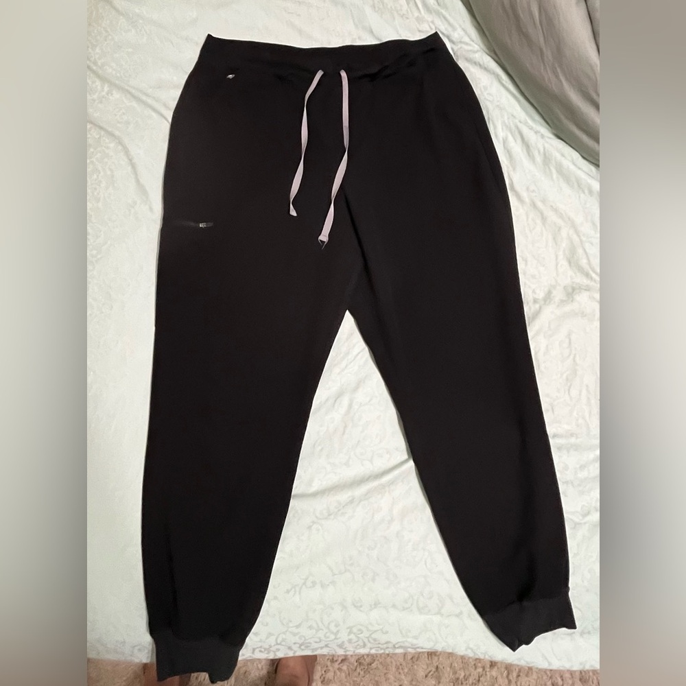 Figs Women's Black Zamora™ High Waisted 2.0 - Jogger Scrub Pants - 2XL / Black